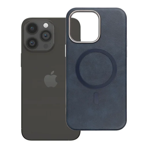 GENTLEMAN MAG COVER kryt na iPhone 14 Pro Max - tmavomodrý - 9