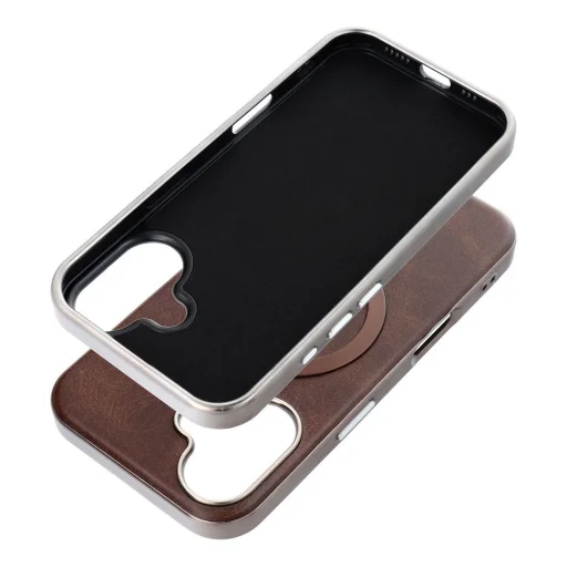  iPhone 13 Barna GENTLEMAN MAG COVER tok, kompatibilis MagSafe-fel - 2
