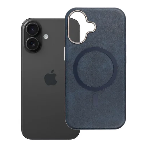 GENTLEMAN MAG COVER tok kompatibilis MagSafe-val IPHONE 16-hoz sötétkék - 9