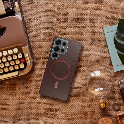 GENTLEMAN MAG COVER tok MagSafe kompatibilis SAMSUNG A26-hoz barna - 4