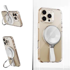 ESR - Tapadótelefon-tartó HaloLock (2K6500201) - Kéz nélküli tükörtelefon-állvány, mágneses, 360°-os forgógyűrű - Fehér