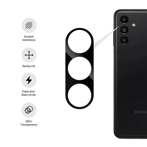  Techsuit - Teljes Kameraüveg - Samsung Galaxy S24 Plus - Fekete üvegfólia - 3