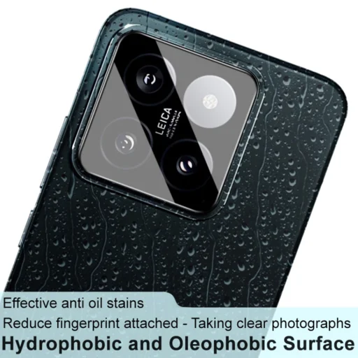  Techsuit - Teljes Kamera Üveg - Xiaomi 14 - Fekete üvegfólia - 4