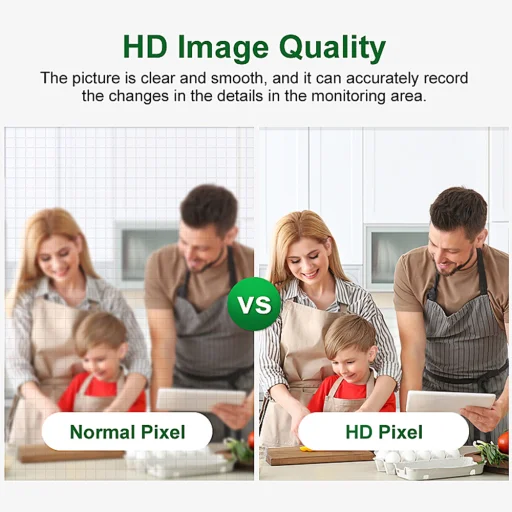  Techsuit - Beltéri Wi-Fi Kamera (Q9) - 3MP, Infravörös, Automatikus Követés, 360 PT Nézet, Kétirányú Hang, TF Kártya, V380 PRO Alkalmazás - Fehér - 10