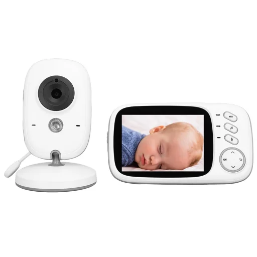  Techsuit - Babafigyelő (VB603) - Vezeték nélküli, Többnyelvű támogatás, Zajcsökkentés, Két mikrofon, USA csatlakozó - Fehér - 1