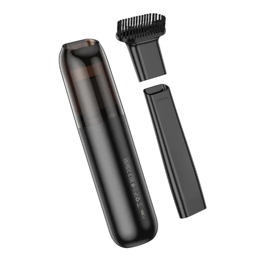  Hoco - Autós porszívó Cool (ZP1) - Hordozható, csendes, vezeték nélküli, újratölthető HEPA szűrővel, 5000Pa - Fekete Szürke - 4