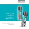  ColorWay - Újratölthető akkumulátor (CW-UBAA-02) - 2x AA USB, 1200mAh, 1.5V, egerekhez/billentyűzetekhez/távirányítókhoz, Li-Polymer - Szürke thumbnail