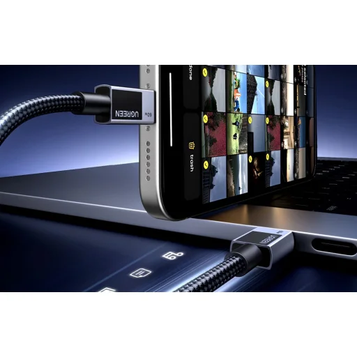 Kábel USB-C to USB-C Ugreen L524 PD 3A 2m (szürke) - 4
