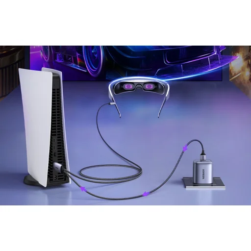 Adapter HDMI USB-C-hez Ugreen CM773 4k 60Hz 5V 1A - 5