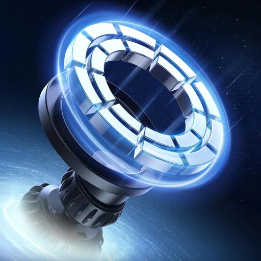  Techsuit - Autós tartó AirFix (S1) - fémgyűrűvel, szellőzőnyílásba szerelhető, MagSafe kompatibilis, N52, 360°-os forgatás - Fekete - 6