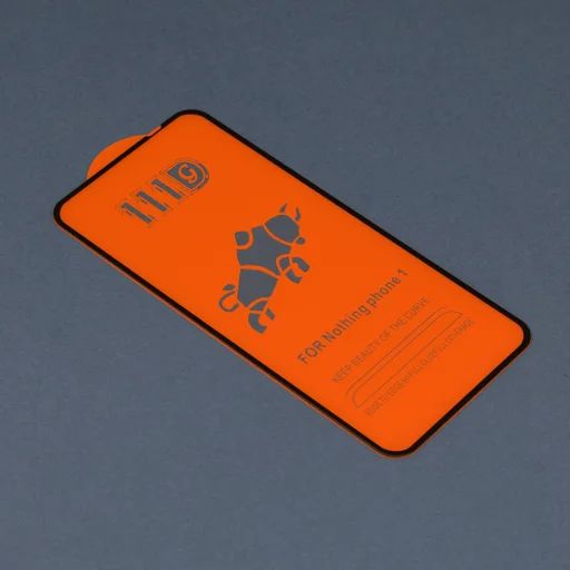  Techsuit - 111D Teljes Borítású / Teljes Ragadású Üveg - Nothing Phone (1) - Fekete üvegfólia - 3