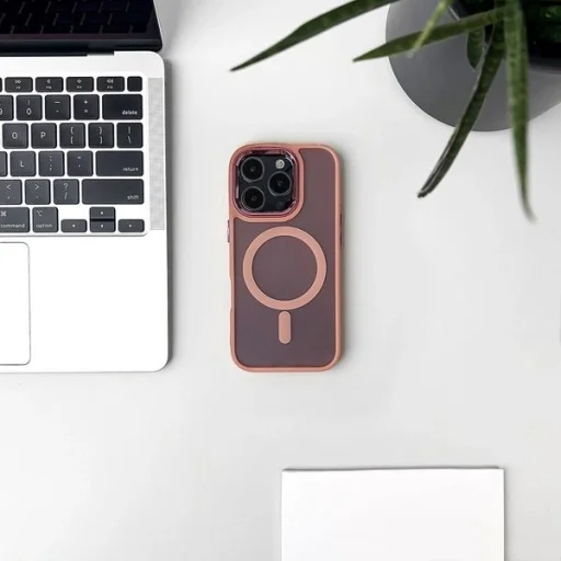 Csillámos tok MagSafe-fel Samsung Galaxy A26 5G - Rózsaszín tok - 4