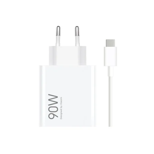 Xiaomi MDY-15-EK USB-A 90W Utazó Töltő + Adatkábel USB-C 6A Fehér - 1