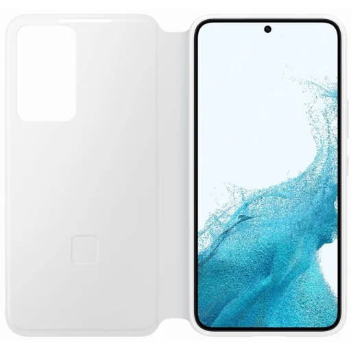 EF-ZS901CWE Samsung Clear View fliptok Galaxy S22 fehér, - 3