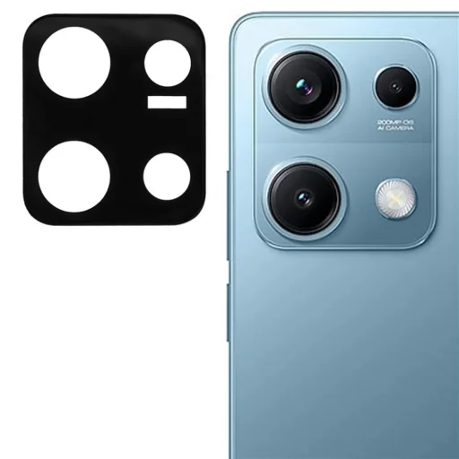  Techsuit - Teljes Kameraüveg - Xiaomi Redmi Note 14S - Fekete üvegfólia - 1