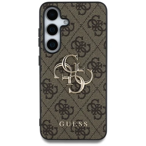  Guess - Kemény tok 4G Nagy Fém Logóval (GUHMS25M4GMGBR) - Samsung Galaxy S25 Plus - Barna - 3