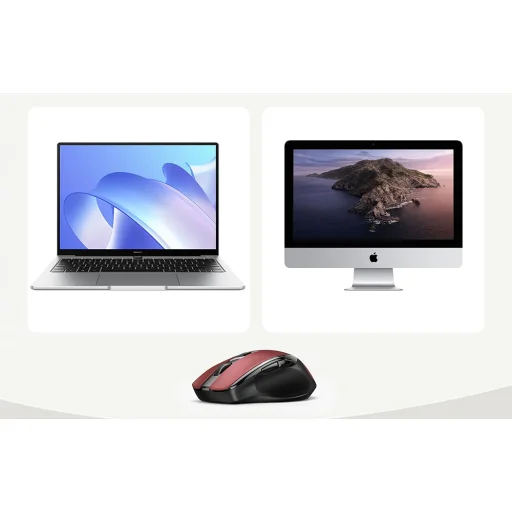 UGREEN MU006 Vezeték nélküli egér, 2,4 GHz + Bluetooth 5.0 (piros) - 6