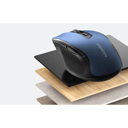 UGREEN MU006 Vezeték nélküli egér, 2,4 GHz + Bluetooth 5.0 (tengerészkék) - 2