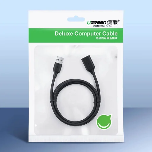 Ugreen USB-A (male) - USB-A (female) adapter hosszabbító kábel USB 3.0 5Gb/s 0.5m fekete (US129) - 16