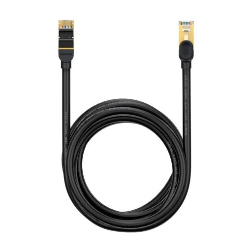 Baseus Speed Seven Nagysebességű Hálózati Kábel RJ45 10Gbps 5m Fekete (WKJS010501) - 3