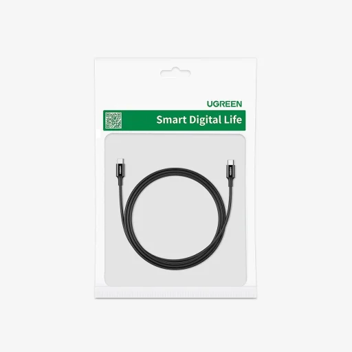 Ugreen US300 USB-C / USB-C 480Mb/s 5A 2m kábel - fekete, - 5