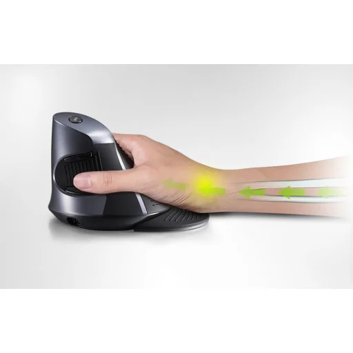 Vezeték nélküli +2.4 G Függőleges Egér Delux M618G DB - 11