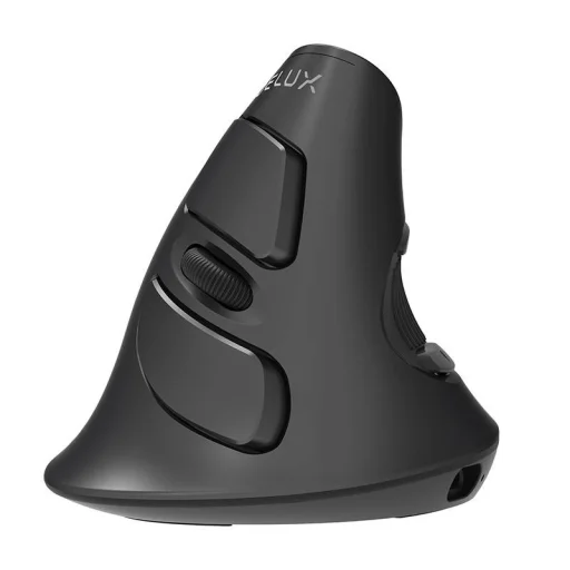 Vezeték nélküli +2.4 G Függőleges Egér Delux M618G DB - 4