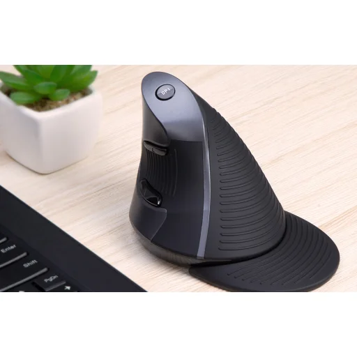 Vezeték nélküli +2.4 G Függőleges Egér Delux M618G DB - 8