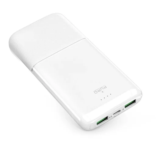 Powerbank Puro DAILY 10 PLUS 10000mAh 2x USB-A / 1x USB-C 22.5W - fehér - 1
