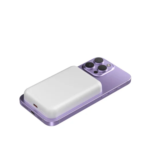 Wozinsky WRW349YWS 10,000 mAh Mágneses Power Bank - Fehér - 3