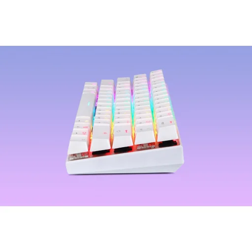 Wireless mechanikus billentyűzet Motospeed SK62 Fehér (kék kapcsoló), - 12