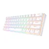 Mechanikus billentyűzet Royal Kludge RK61 RGB, piros kapcsoló (fehér) thumbnail