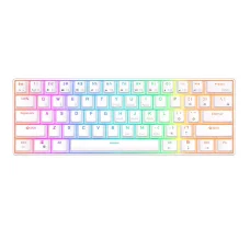 Mechanikus billentyűzet Royal Kludge RK61 RGB, piros kapcsoló (fehér)