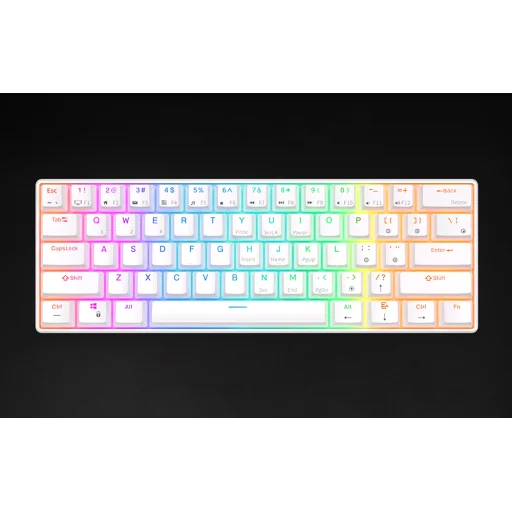 Mechanikus billentyűzet Royal Kludge RK61 RGB, piros kapcsoló (fehér) - 7