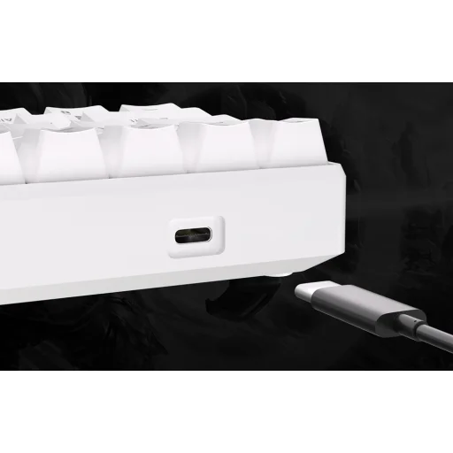 Mechanikus billentyűzet Royal Kludge RK61 RGB, piros kapcsoló (fehér) - 9