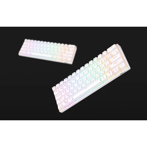 Mechanikus billentyűzet Royal Kludge RK61 RGB, piros kapcsoló (fehér) - 11