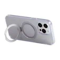 Mágneses védőtok tartóval Joyroom JR-BP004 iPhone 15 Pro (áttetsző) tok