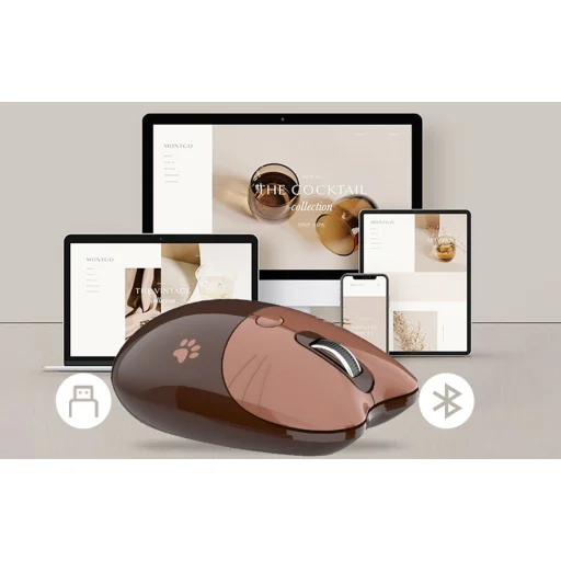 MOFII Vezeték nélküli Egér M3DM Barna - 4