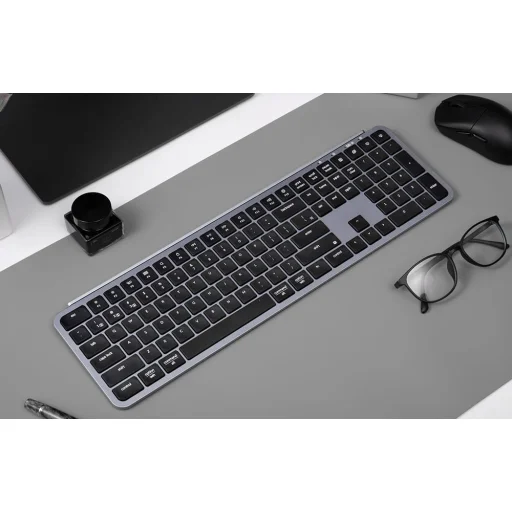 Vezeték nélküli billentyűzet Ultra Slim Keychron B6 Pro 2.4G (fehér) - 4