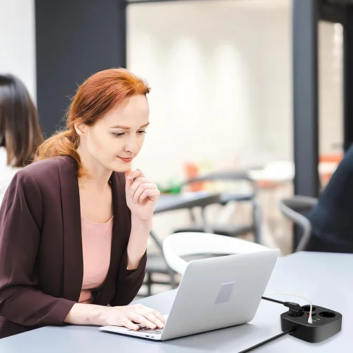 Tech-protect Pcs3x4 hálózati elosztó 2 Usb & 2 Type-c & 3 aljzat 200cm fekete - 7