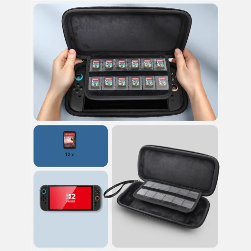  Nintendo Switch 2 Fekete Supcase Carrying Mini tok - 2