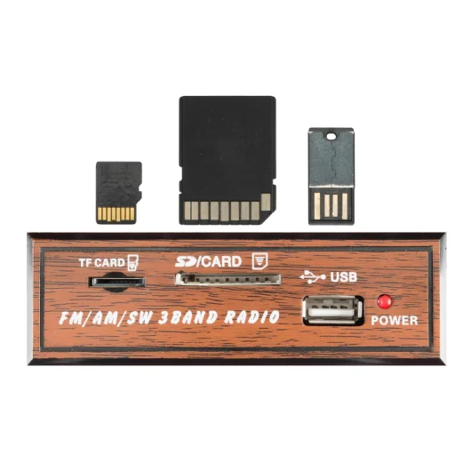 SAL RRT3 retro táskarádió, stereo multimédia lejátszó, BT, USB/microSD, AUX, 3-sávos rádió, hálózati/elemes - 4