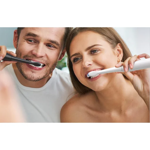 Szónikus fogkefe készlet cserélhető fejjel és 2 fogkefetartóval Bitvae D2+D2 (fehér és fekete) - 3