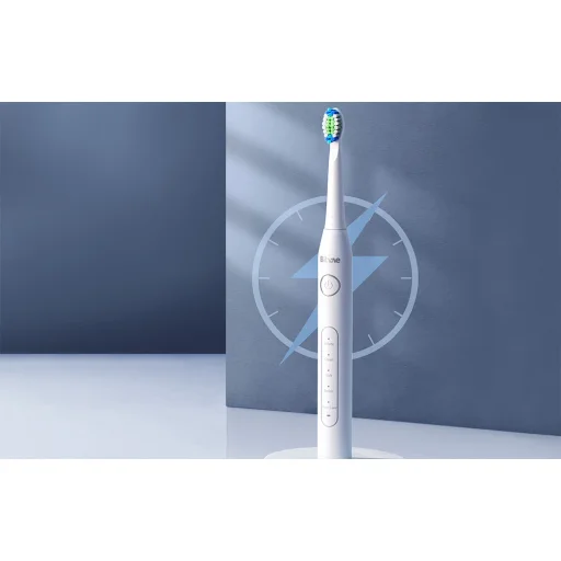 Szónikus fogkefe készlet cserélhető fejjel és 2 fogkefetartóval Bitvae D2+D2 (fehér és fekete) - 9