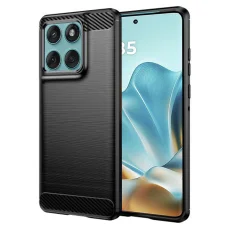  Techsuit - Karbon Szilikon - Motorola Edge 60 Fusion - Fekete tok
