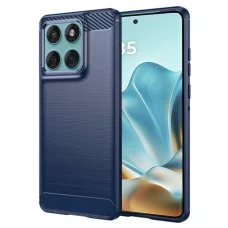  Techsuit - Karbon Szilikon - Motorola Edge 60 Fusion - Kék tok