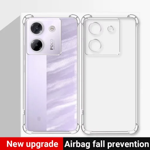  Techsuit - Ütésálló Átlátszó Szilikon - Xiaomi Poco M7 Pro 5G - Átlátszó tok - 3