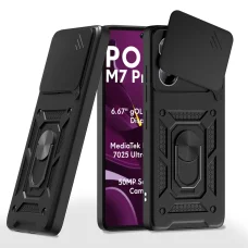  Techsuit - CamShield Sorozat - Xiaomi Poco M7 Pro 5G - Fekete tok