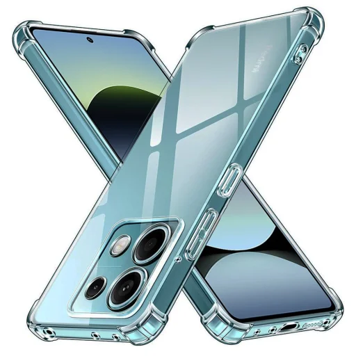  Techsuit - Ütésálló Átlátszó Szilikon - Xiaomi Redmi Note 14S - Átlátszó - 1