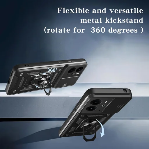  Techsuit - CamShield Sorozat - Realme 14T - Fekete tok - 5